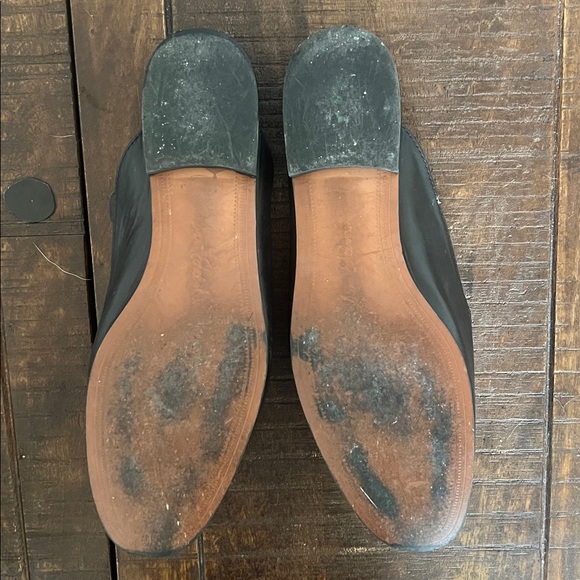 Sam‎ Edelman Linnie Bit Saddle 100% Black Leather Mule Flat Size 7.5 - Picture 8 of 9